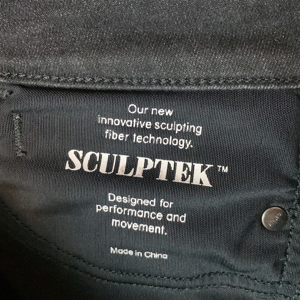 Athleta Sculptek ultra skinny jeans with leg zippers Carbon black Size 2 - Picture 14 of 15